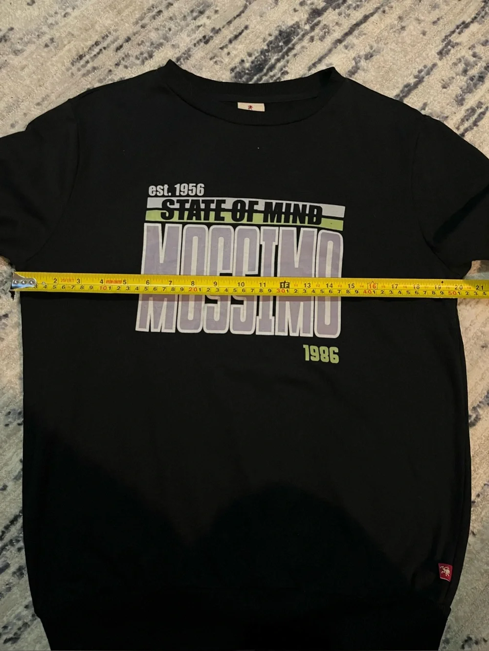Mossimo Supply Co. Black Crewneck Sweatshirt Green and Light Gray Graphic size S